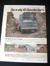 Vintage Chevrolet Trucks Full-Page Color Advertisement - 1963 Chevrolet ... - £11.79 GBP