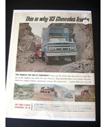 Vintage Chevrolet Trucks Full-Page Color Advertisement - 1963 Chevrolet ... - $20.55 CAD