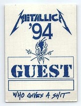 Metallica Who Da Un S&amp; T Tour 1994 Backstage Pasar - $34.64