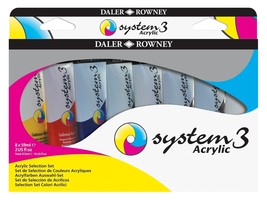 Daler-Rowney System3 Acrylic Paint Selection Set 8/Pkg-Assorted Colors (Pack of  - $1,849.32 MXN
