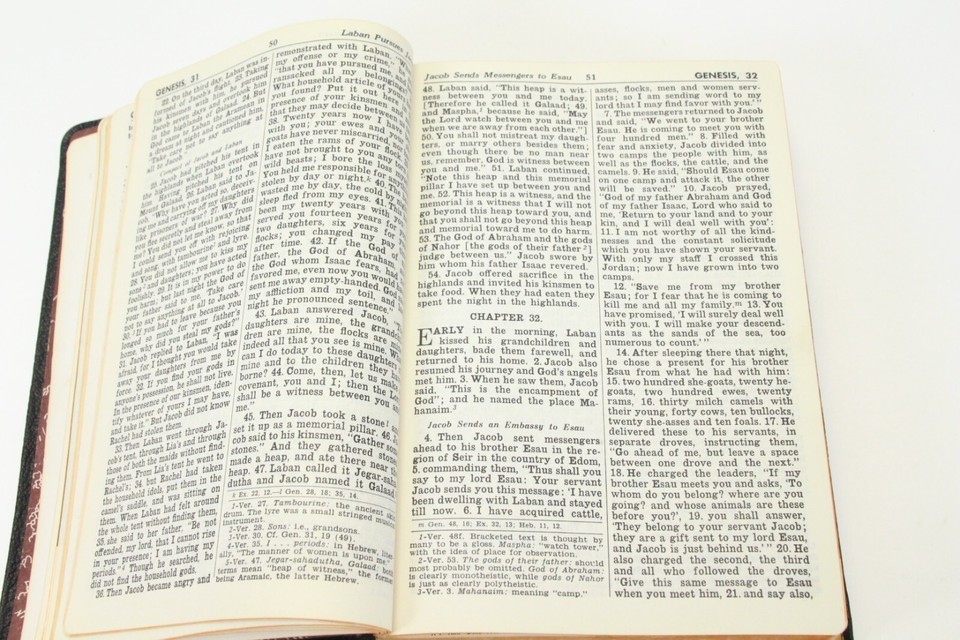 Holy Bible Saint Joseph New Catholic Edition Illustrated 1962 Black Leather Item image 9