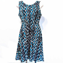 Daisy Fuentes Size Medium Multicolor Tie Waist Sleeveless Dress  - $12.59