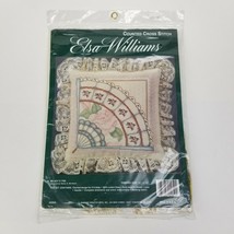 Elsa Williams Counted Cross Stitch Milady&#39;s Fan Kit 12&quot;x12&quot; Bombard #02050 VTG - £23.74 GBP