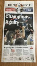 Super Bowl LIII Champions New England Patriots Sun Chronicle “Champions ... - £12.17 GBP