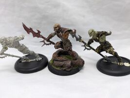 (3) *Incomplete* Warmachine Hordes Minions Totem Hunter Miniatures - $20.78