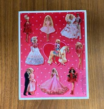 Hallmark Vintage Barbie Valentine&#39;s Day Stickers One Sheet - $20.00