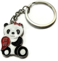 Panda Bear Keychain Keyring Purse Bag Coat Zipper Auto Cute - £7.72 GBP