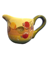 Vntage Gibson Ceramic Hand Painted Creamer Fruit Design 3.5 in - $12.95