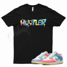 Black HUSTLER T Shirt for N Dunk Low Candy Soft Pink Easter Sunset Pulse Glow - £20.60 GBP+