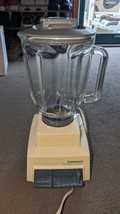 Cuisinart Vari-Speed Blender Model CB-4, 12 Speed Glass Jar Lid Nice Con... - £46.43 GBP