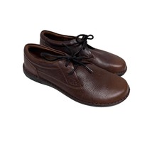 Birkenstock Memphis Mens Brown Leather Lace Up Oxford Shoes US 8 Comfort - $79.19