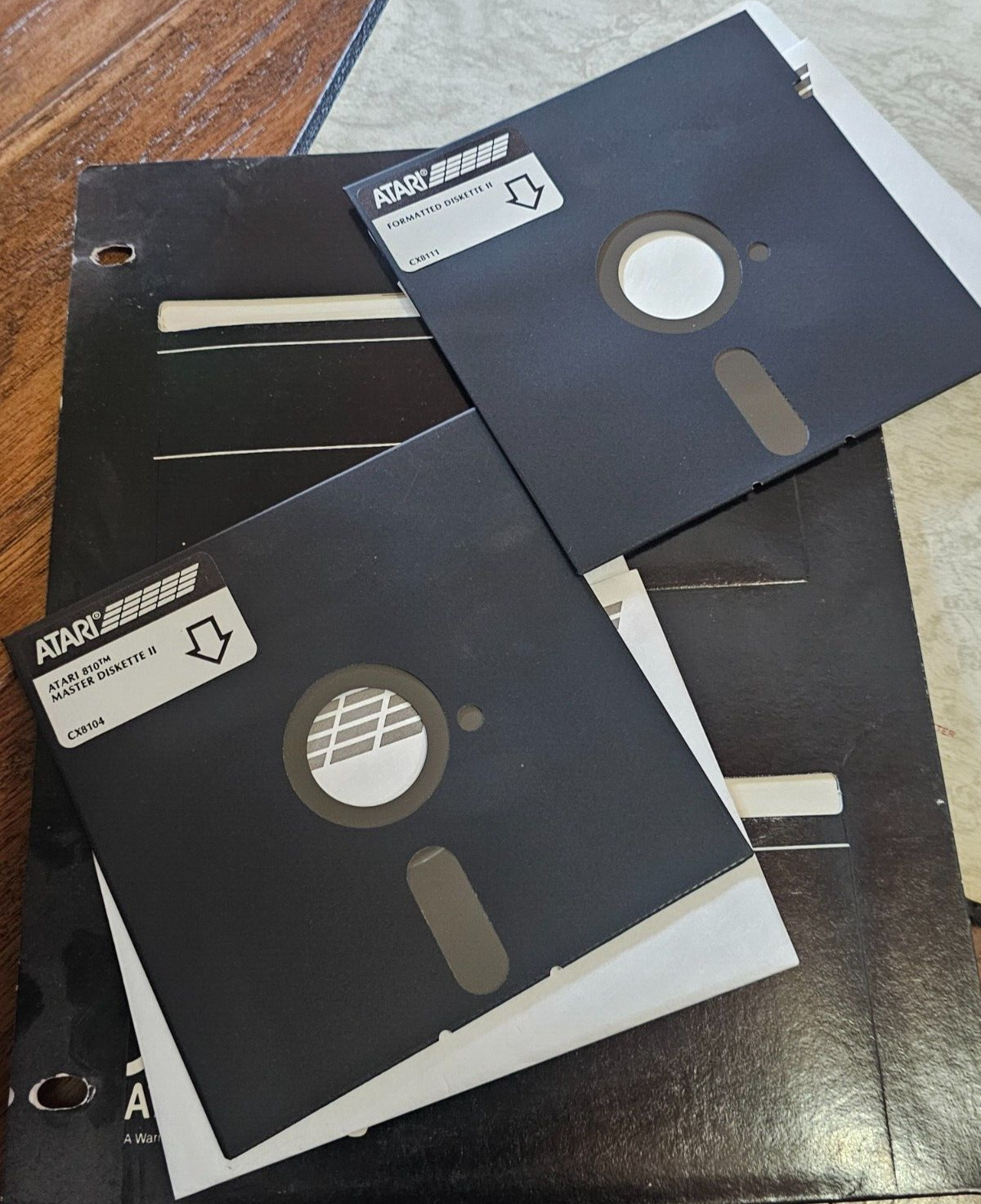 Atari Package 2 Diskettes, Operating Systems, Inside Atari, Basic Reference Manu Item image 3