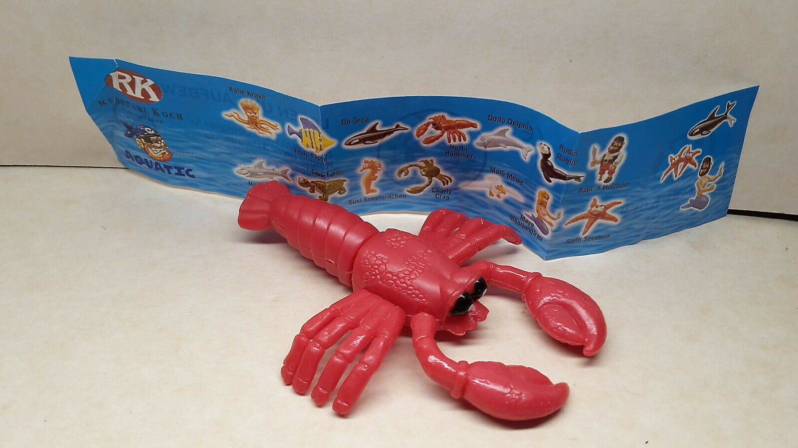 Rübezahl - 2001 - Aquatic - Herbi Hummer + paper - Surprise egg - $1.50