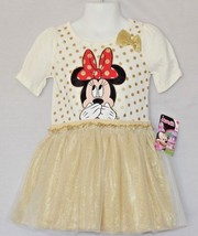 Baby Girls Dress Size 2t Toddler Minnie Mouse Tutu Summer Skirt Disney Junior - £17.27 GBP
