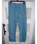 Victoria&#39;s Secret Blue Leopard Animal Print Pajama Bottoms Size S Women&#39;s - $21.21 CAD