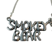 Cb Guide Silvertone Chain Link Smokey Bear Pendant Necklace Cb Radio Talk - £16.30 GBP