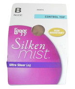 Ladies L&#39;eggs Silken Mist Pantyhose Nude S B Sheer Womens Hosiery Contro... - £5.09 GBP