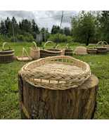 Handwoven Wicker Tray | Natural Willow Serving Platter | Handwoven Lithu... - $170.06 CAD