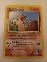 Pokemon 2000 Gym Heroes Blaine&#39;s Vulpix 065/132 Single Trading Card Near... - £7.82 GBP