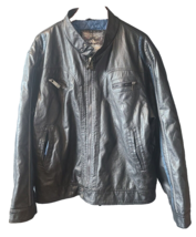 Whispering Smith XXL Men’s Coat Faux Leather Black Full Zip. - $17.92