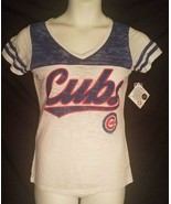 Touch by Alyssa Milano Chicago Cubs G-111 V-Neck T-Shirt - Large - €27,78 EUR