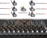 61pcs/set LOTR Royal Guard Dwarf Heavy Battalion Legion Army Set Minifigures - £70.37 GBP