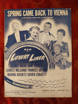 1948 Sheet Music Spring Came Back To Vienna George Brent Jane Powell - £14.38 GBP