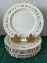 Lenox Bone China BROOKDALE Salad Plates x8 Discontinued Pattern - £97.08 GBP