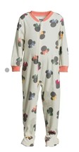 Disney Minnie Mouse 1 Piece Sleeper Fleece Toddler Girls White Size 5T NEW - $17.81