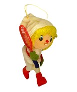 VTG 1960 Japan Elf Tennis Player Christmas Ornament Red Boots and racket... - £13.81 GBP