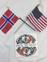 Vaer Saa God Norwegian Vaer Saa God Norway Trivet Wall Tile Bergquist - $373.41 MXN