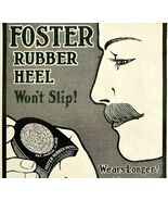 1904 Foster Rubber Heel Advertisement Shoes Fashion Ephemera 7.5 x 4.75&quot; - $28.01 CAD
