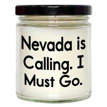 Nevada Calling, 9oz Vanilla Soy Candle, Birthday Unique Gifts from Friends and F - £18.86 GBP