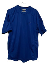 Nike Blue Men’s Large 100% Polyester Shirt Short Sleeve - £15.89 GBP