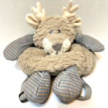 Demdaco Nat and Jules Plush Soft Moose Baby Backback Front Pocket Stuffed Straps - £13.74 GBP