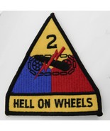 2ND ARMORED DIVISION HELL ON WHEELS US ARMY EMBROIDERED PATCH 3.75 INCHES - $5.64