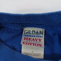 Gildan Activewear FLORENCE FALCON Men's Blue Cotton T-Shirt Long Sleeve Size L image 3