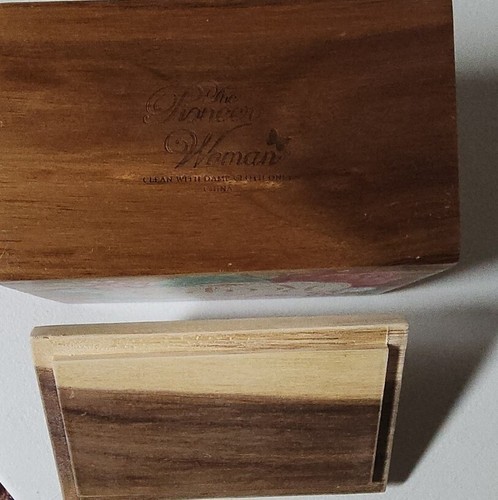 Pioneer Woman ~ BLOSSOM JUBILEE ~ Acacia Wood ~ Recipe Box ~ Crystal Knob Item image 6