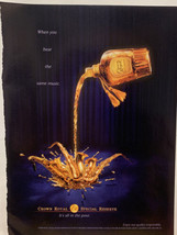 Magazine Print Ad Crown Royal Whiskey Hear The Same Music - £3.86 GBP
