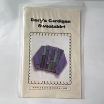 Crafts by Dory 2002 Dorys Cardigan Sweatshirt Pattern Sewing Craft Patch... - $7.87