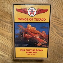 Wings Of Texaco 1929 Curtiss Robin Airplane Aircraft Die-Cast Toy Bank ERTL 1998 - £15.78 GBP