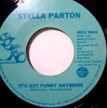 Stella Parton-It&#39;s Not Funny Anymore / The Right Side of God-45rpm-1975-VG+ - £5.99 GBP
