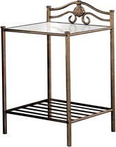 Sydney Metal Nightstand, Antique Brushed Gold, By Coaster Home Furnishings Co. - £72.70 GBP