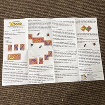 Hisss The Colorful Snake Matching Tile Game Instruction Sheet - $9.99