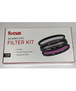 Focus 40.5mm Filter Kit w/ UV, Circular Polarizer &amp; Fluorescent Filter B... - $9.89