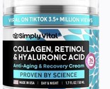 Simply Vital Collagen, Retinol &amp; Hyaluronic Acid Anti-Aging Recovery Cre... - $27.83