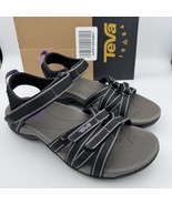 NEW Teva Tirra Black Grey Purple Ankle Strap Sandal 4266 Women&#39;s Sz 8.5 - $128.09 CAD