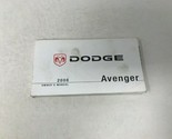 2008 Dodge Avenger Owners Manual Handbook OEM K01B19027 - £21.15 GBP