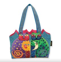 Laurel Burch &quot;Celestial Felines&quot; Small Shoulder Tote Bag Purse - £30.76 GBP