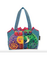Laurel Burch &quot;Celestial Felines&quot; Small Shoulder Tote Bag Purse - $722.59 MXN
